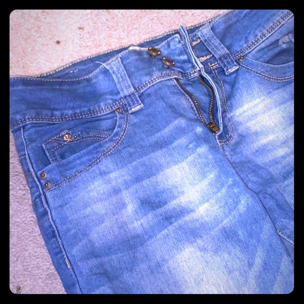 YMIjeans destressed light blue jeans!!!!!!!!!!!!!